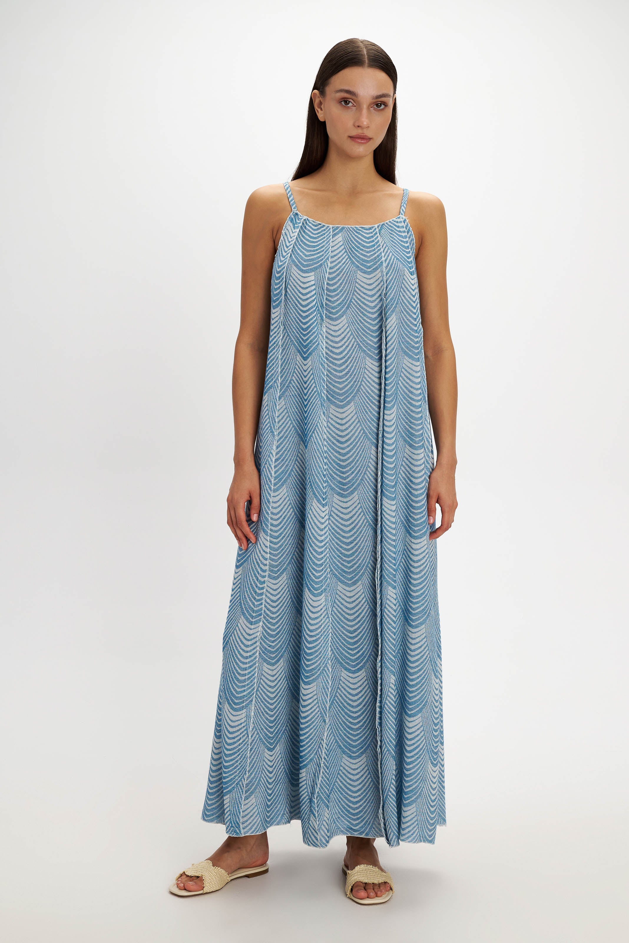 Mermaid Maxi Dress - Blue - Pearl and Caviar