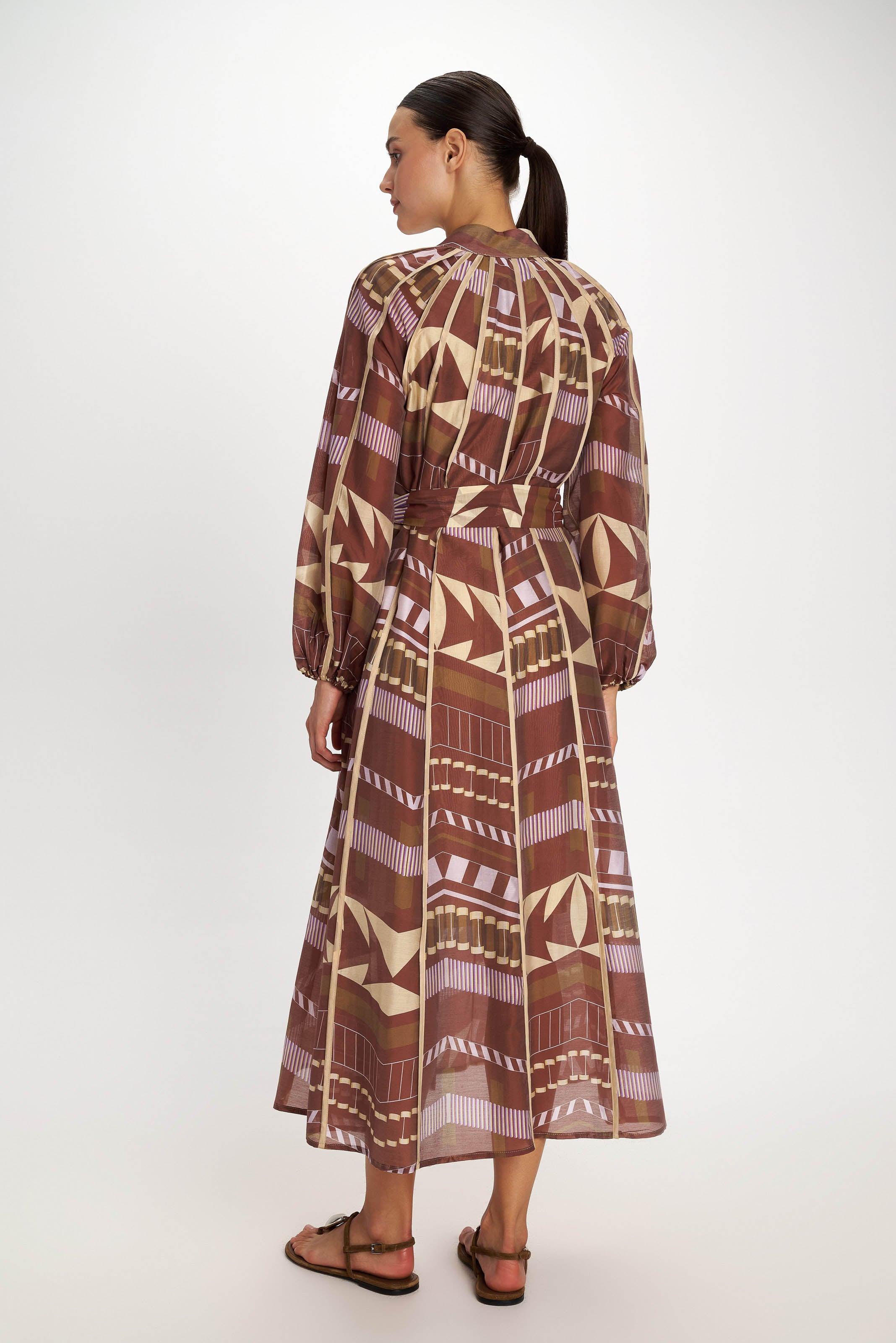 Nemesis Shirt Dress - Brown - Pearl and Caviar