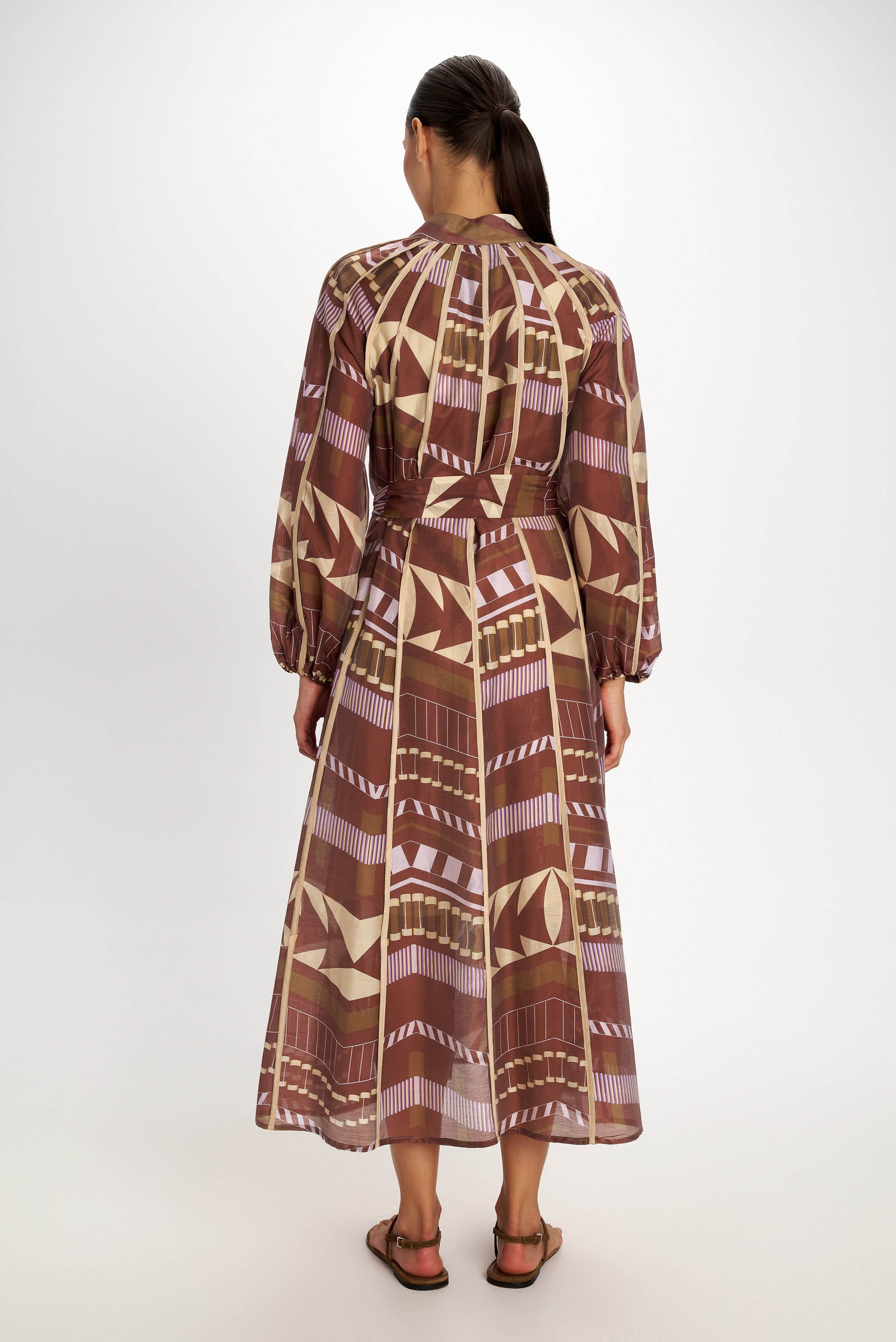 Nemesis Shirt Dress - Brown - Pearl and Caviar