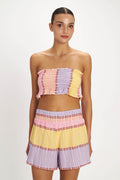 Leros Shorts - Pearl and Caviar