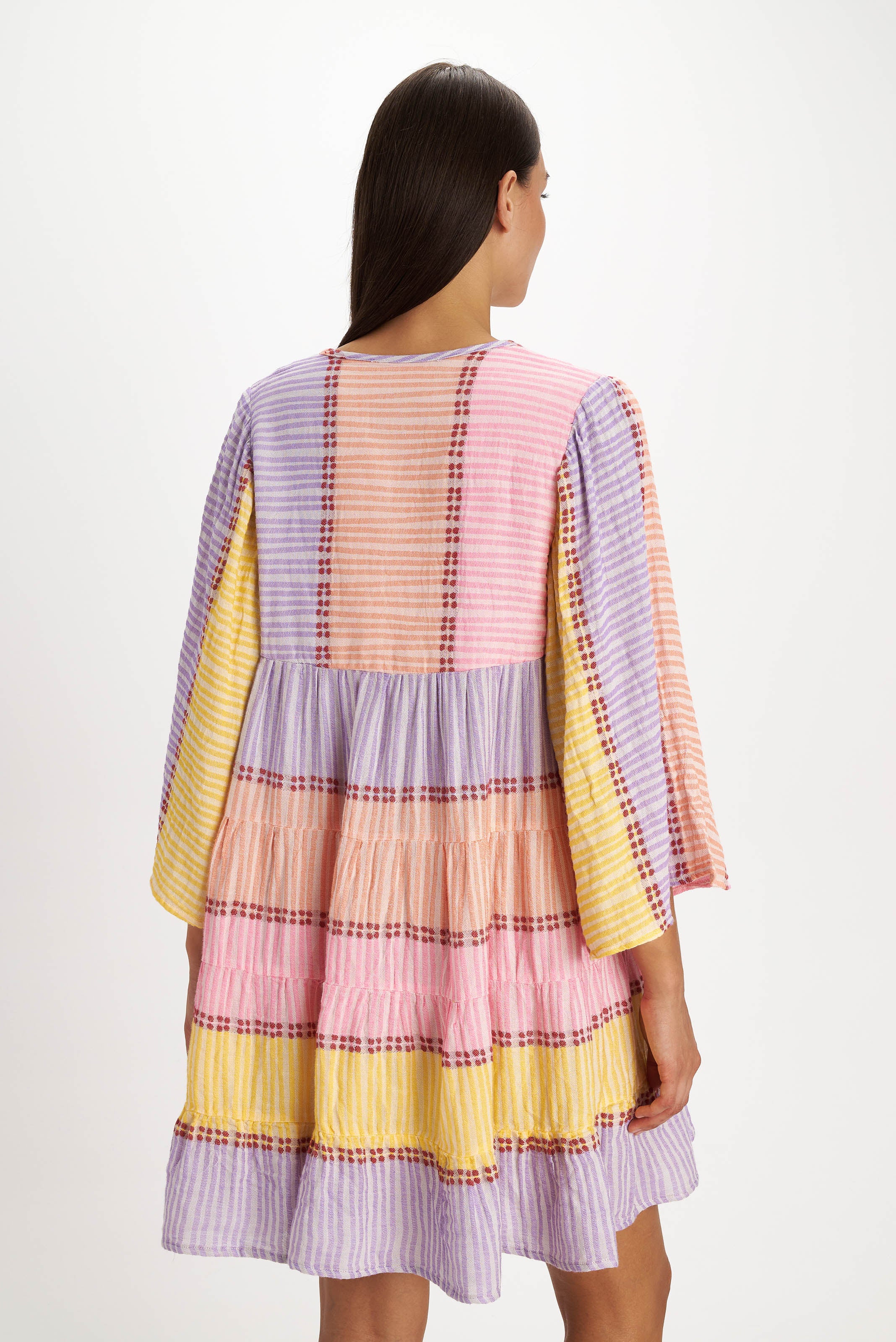 Leros Tunic Dress - Pearl and Caviar