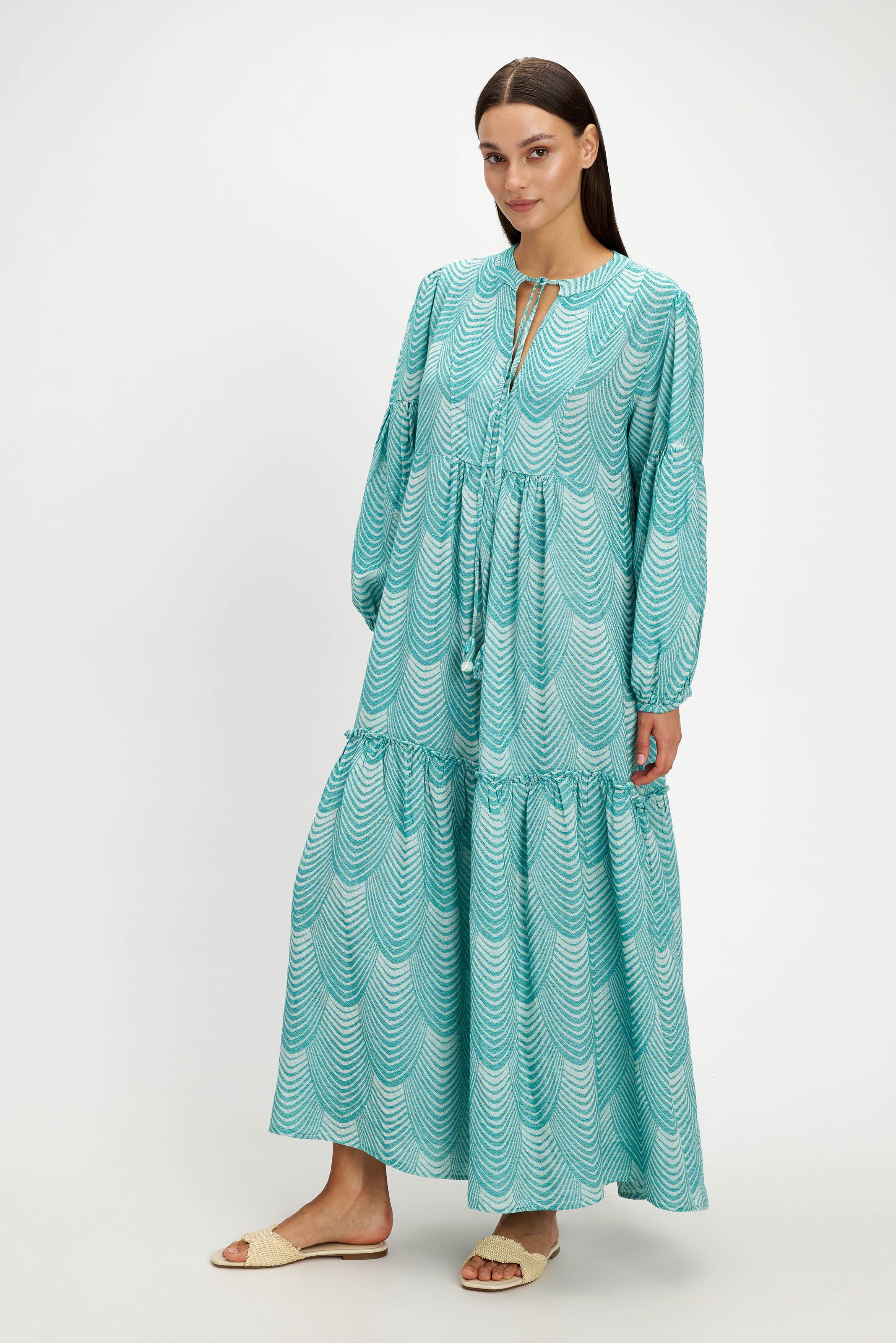 Mermaid Maxi Dress - Green - Pearl and Caviar