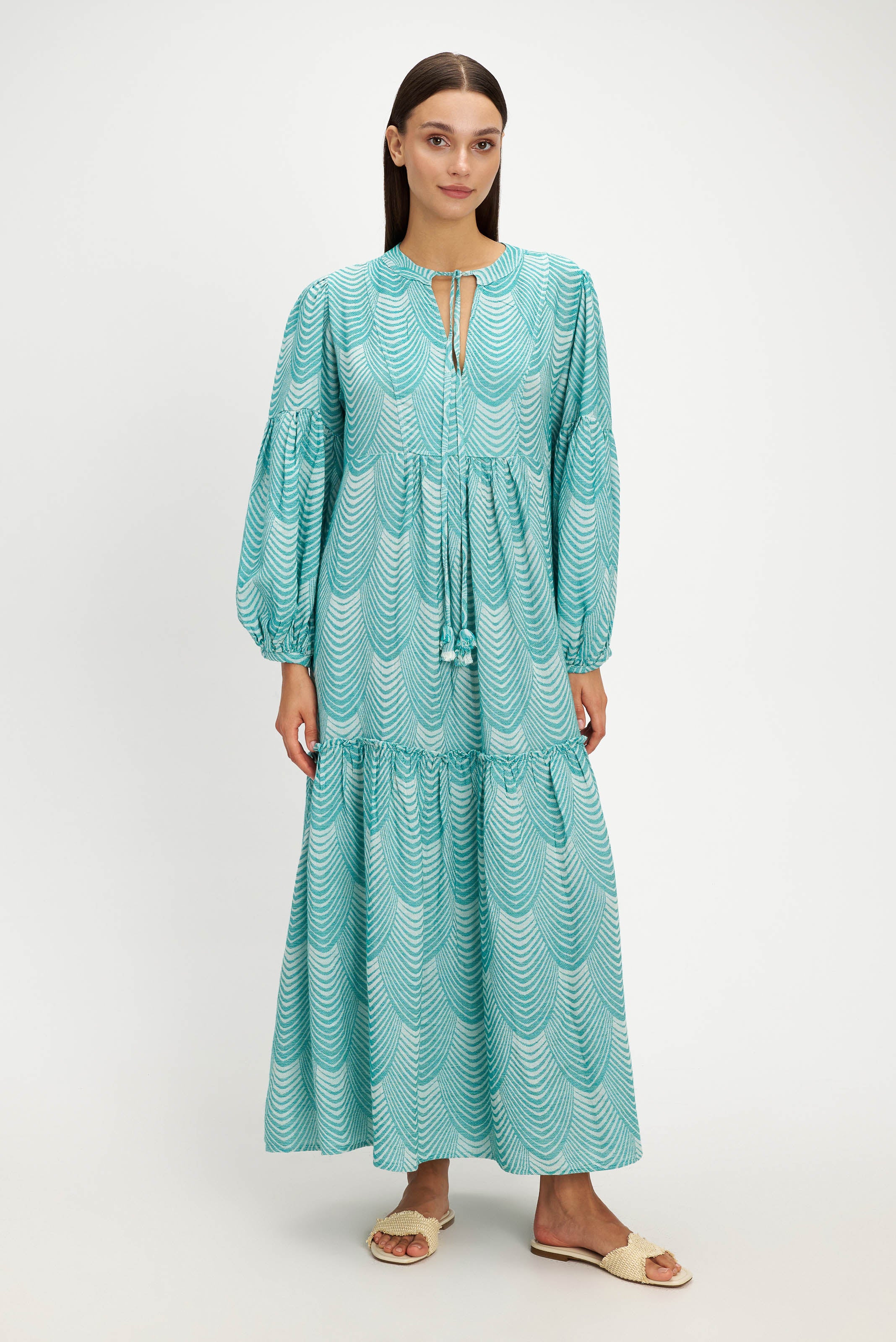 Mermaid Maxi Dress - Green - Pearl and Caviar