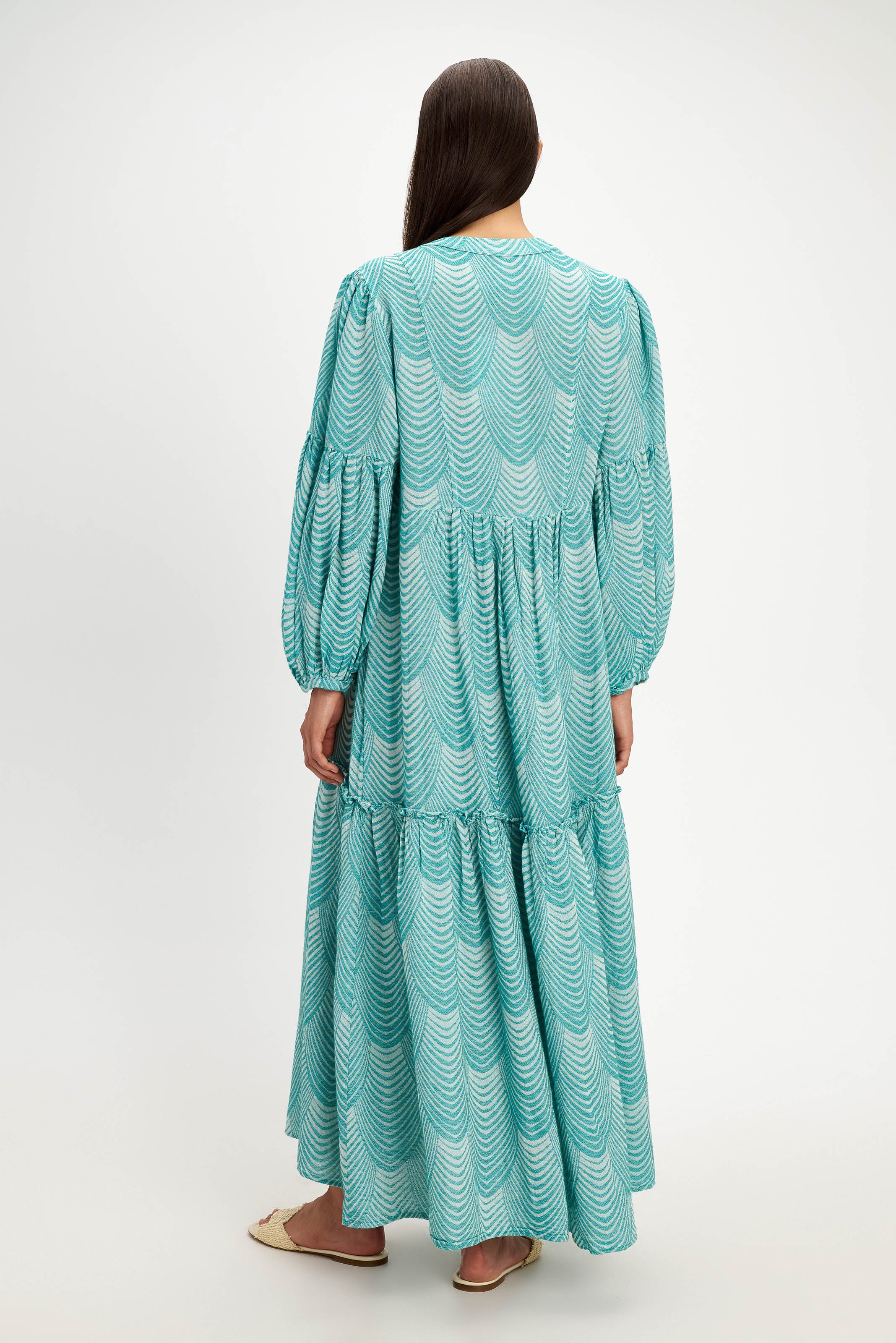 Mermaid Maxi Dress - Green - Pearl and Caviar