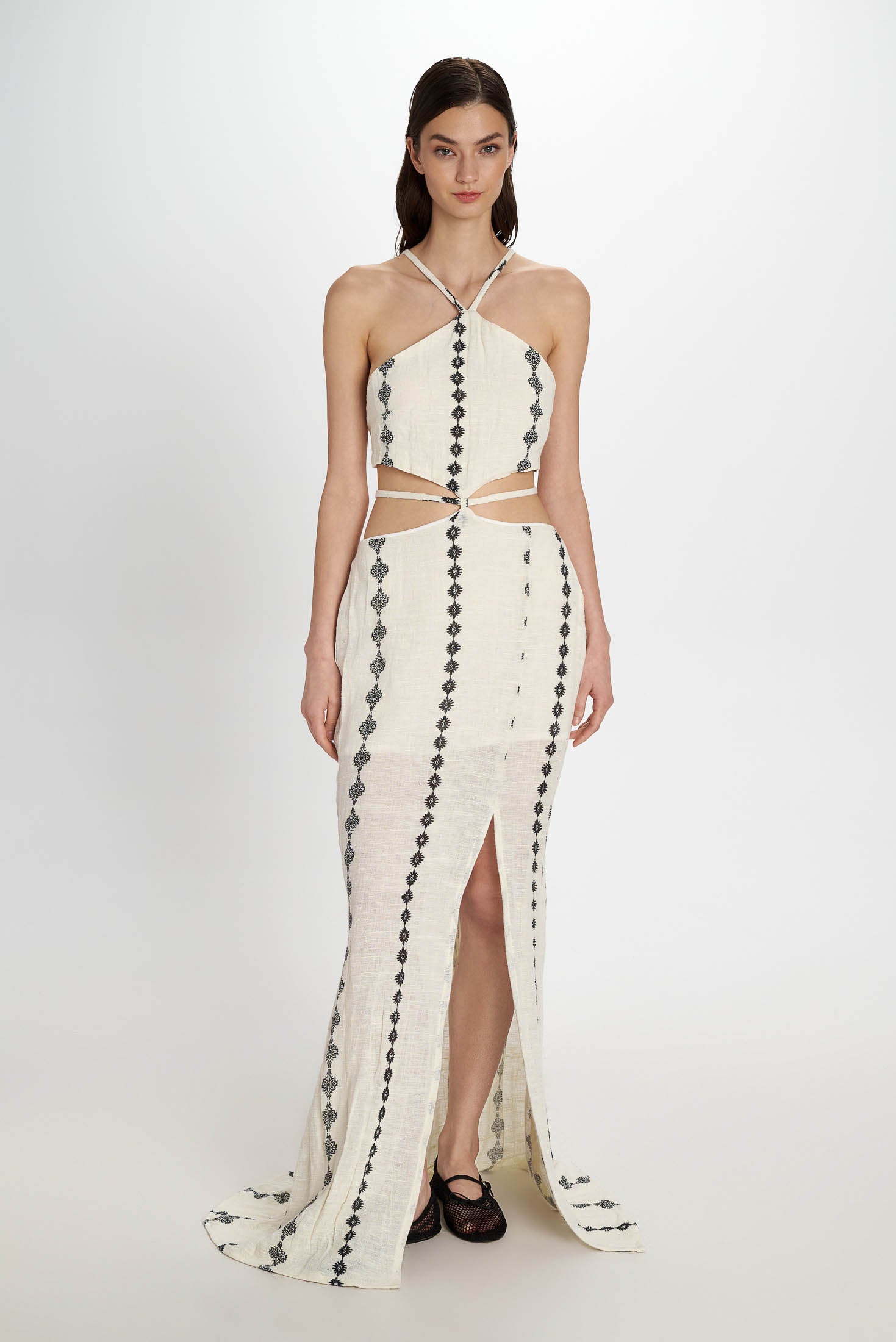 Nereida Cutout Dress - Pearl and Caviar