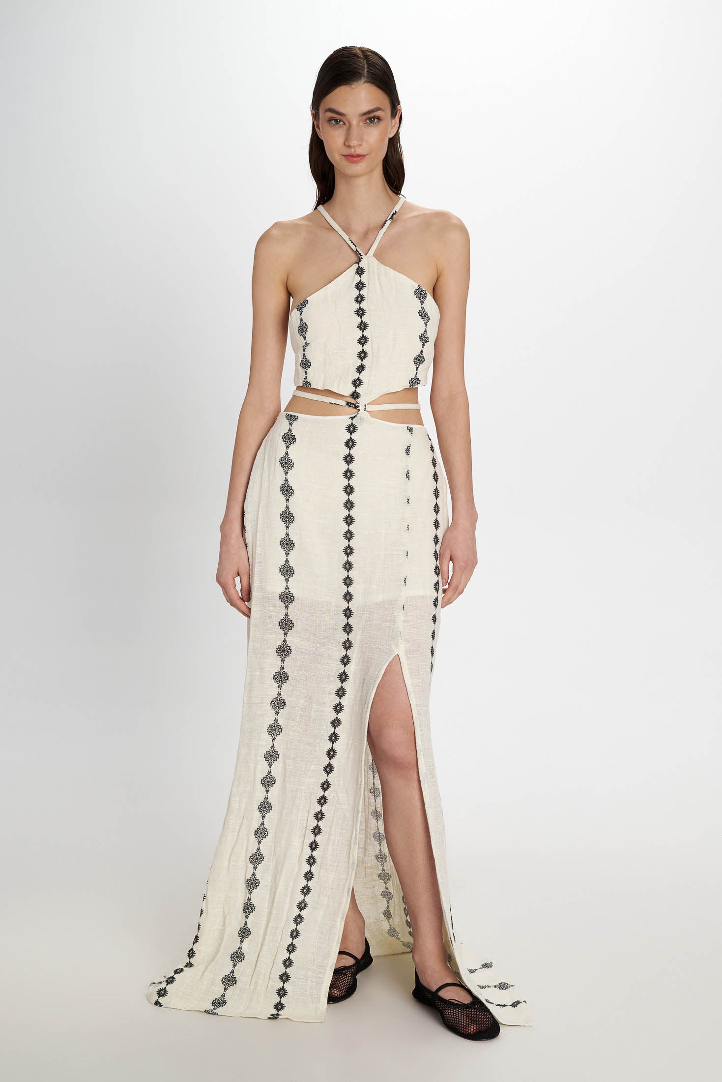 Nereida Cutout Dress - Pearl and Caviar